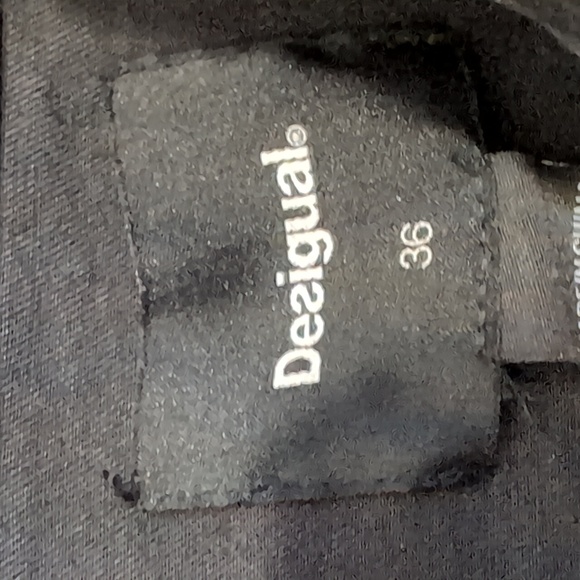 Desigual Jean Jacket Mixed Media Embellished Size 36 Eur (xs-sm) - Picture 8 of 12